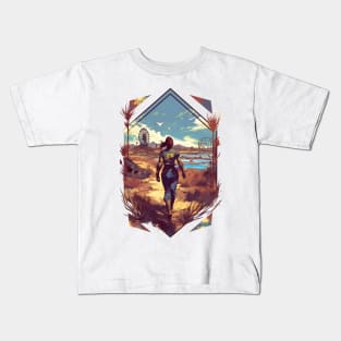 The Spirit of Survival - Diamond Frame - Post Apocalyptic Kids T-Shirt